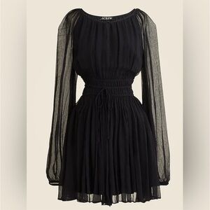 J. Crew Elegant Black Long Sleeve Dress